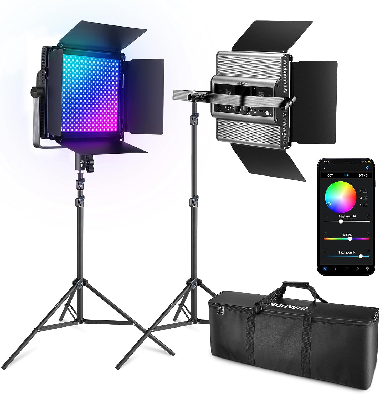 NEEWER RGB1200 2.4G KIT LED VIDEO LIGTH