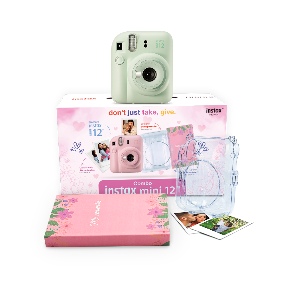 COMBO INSTA MINI 12 + ESTUCHE + PELICULA 10
